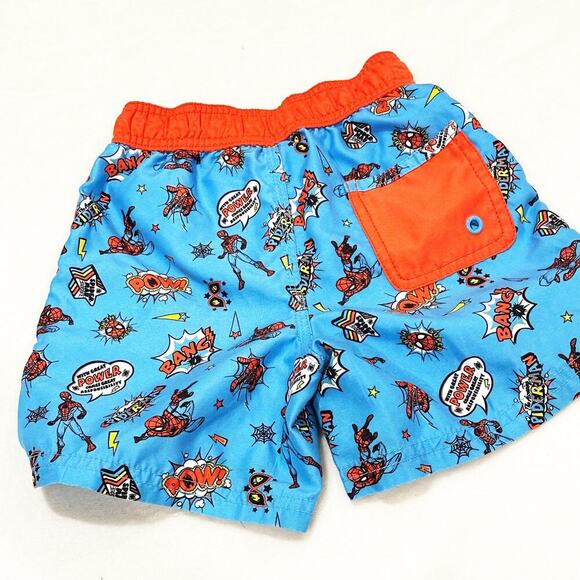 Disney Spider Man Swim Trunks sz 4 - Picture 5 of 6